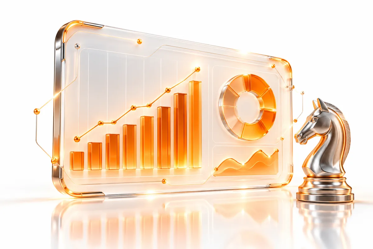 Analytics dashboard turning business data into strategy